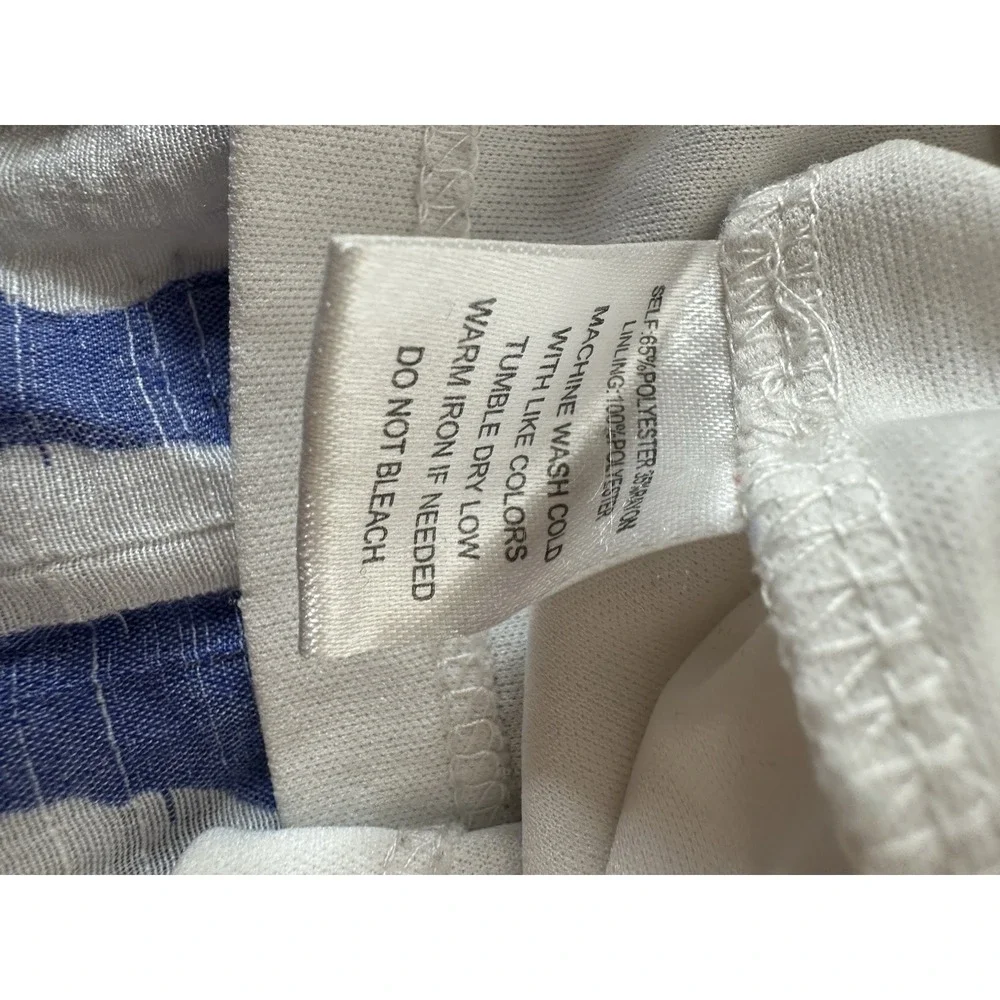 Indigo Rose skirt Women's‎ Medium Cottagecore Coastal Elastic Hippie Wrinkle